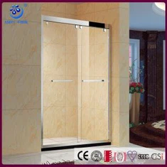 Labākās apvedceļa bīdāmās dušas durvis, 56-60 in. Platums, 5/16 collas tīrs stikls, hroma apdare (KD5211)