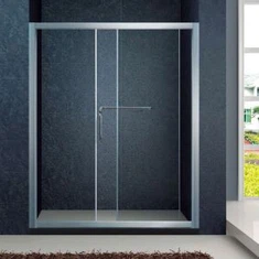 Dubultā paneļa bīdāmās stikla dušas durvis