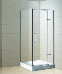 Kvadrātveida rāmja pagrieziena stikla dušas durvis