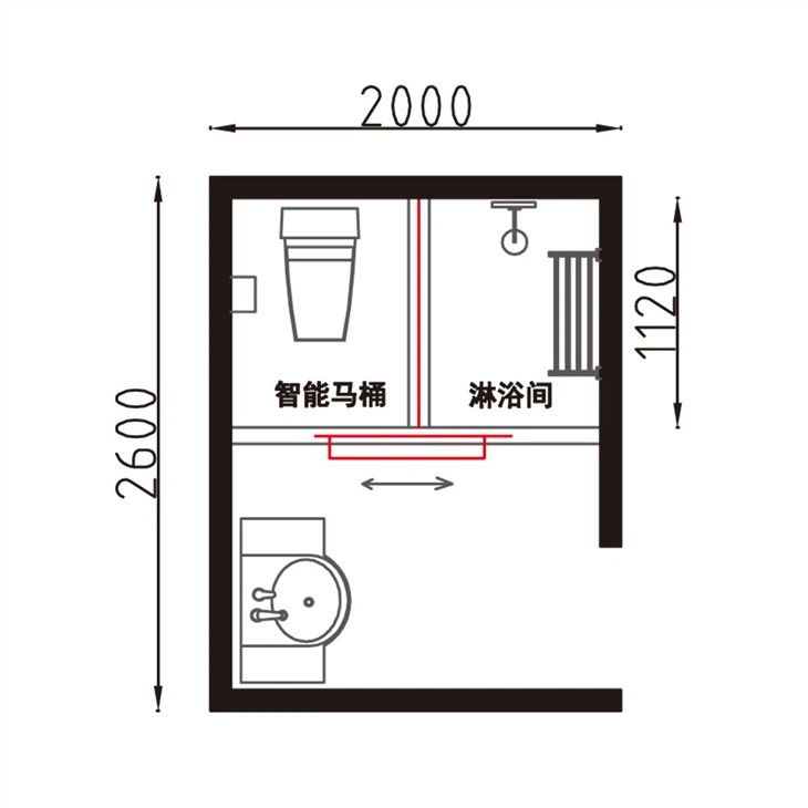 luxury bathroom layout