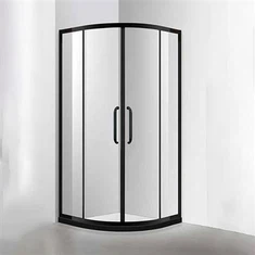 Dušas kajītes melns rāmis